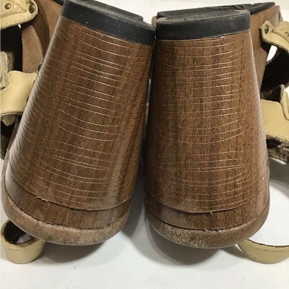 Dansko Nina Violet Leather Chunky Heel Sandals Size 39 - Picture 9 of 12